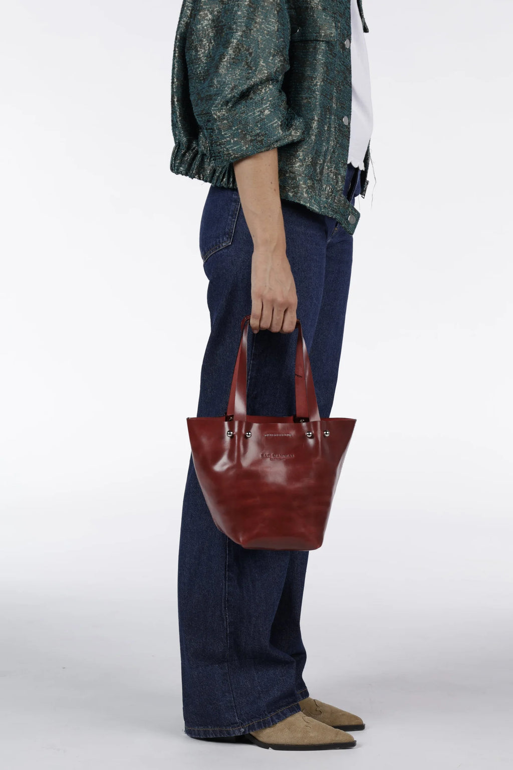 Bolso Piercing Mini Guinda