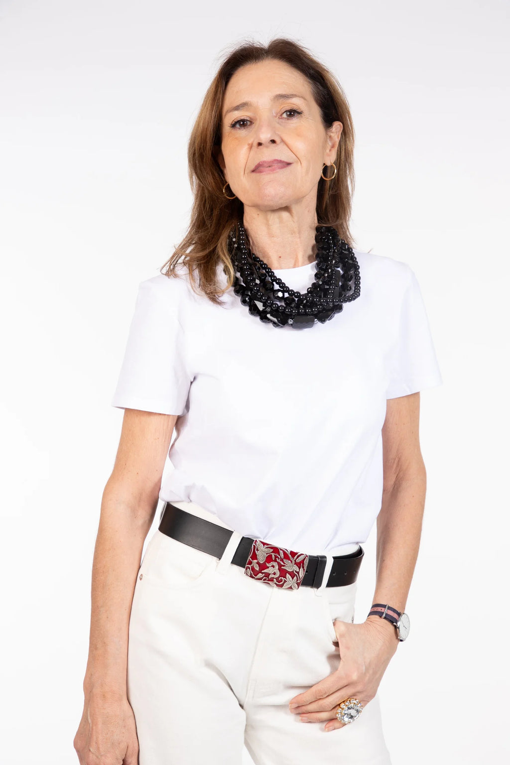 Collar Negro Vueltas
