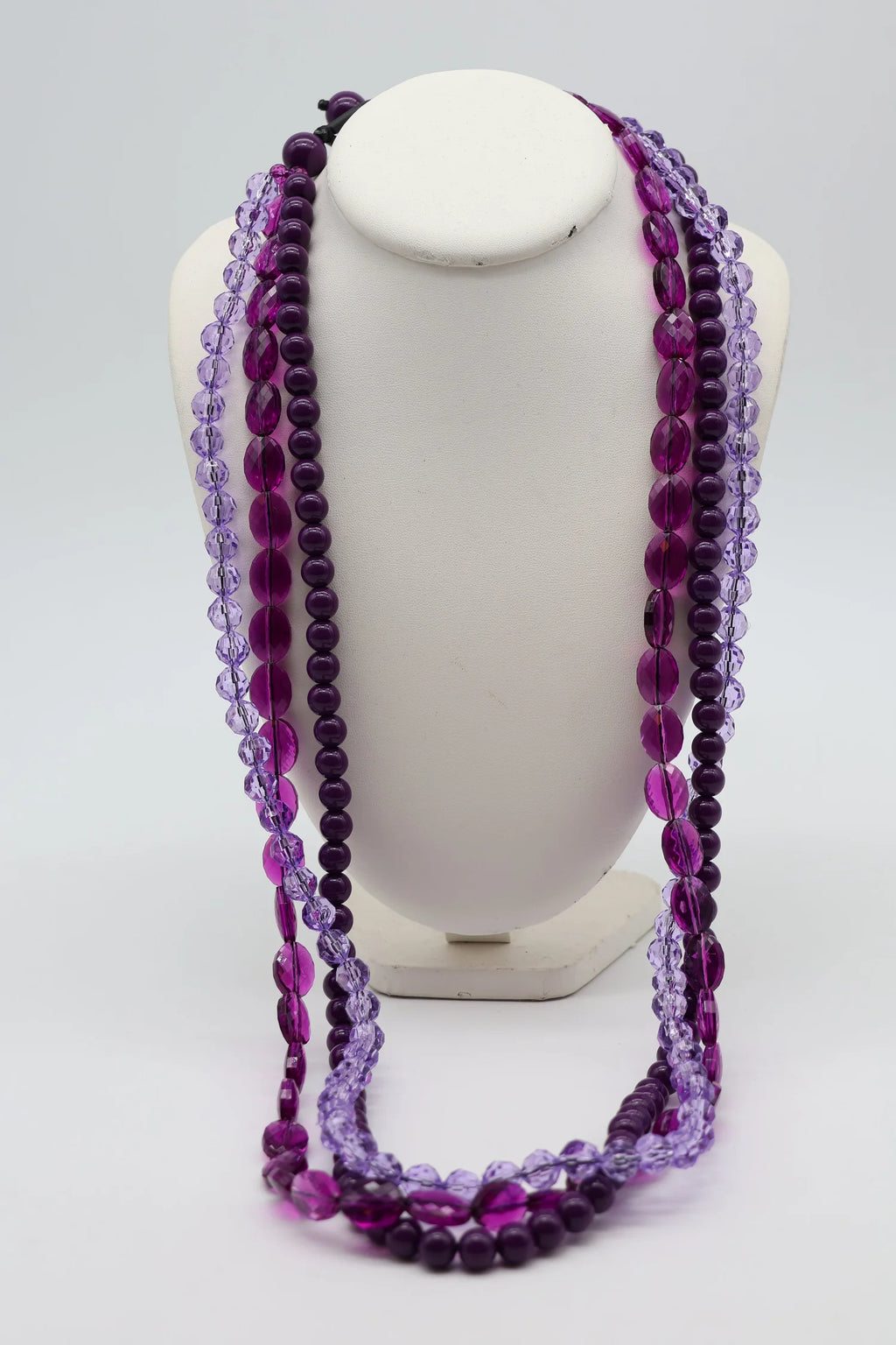 Collar Cristales Morado
