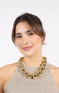 Collar Canicas Dorado