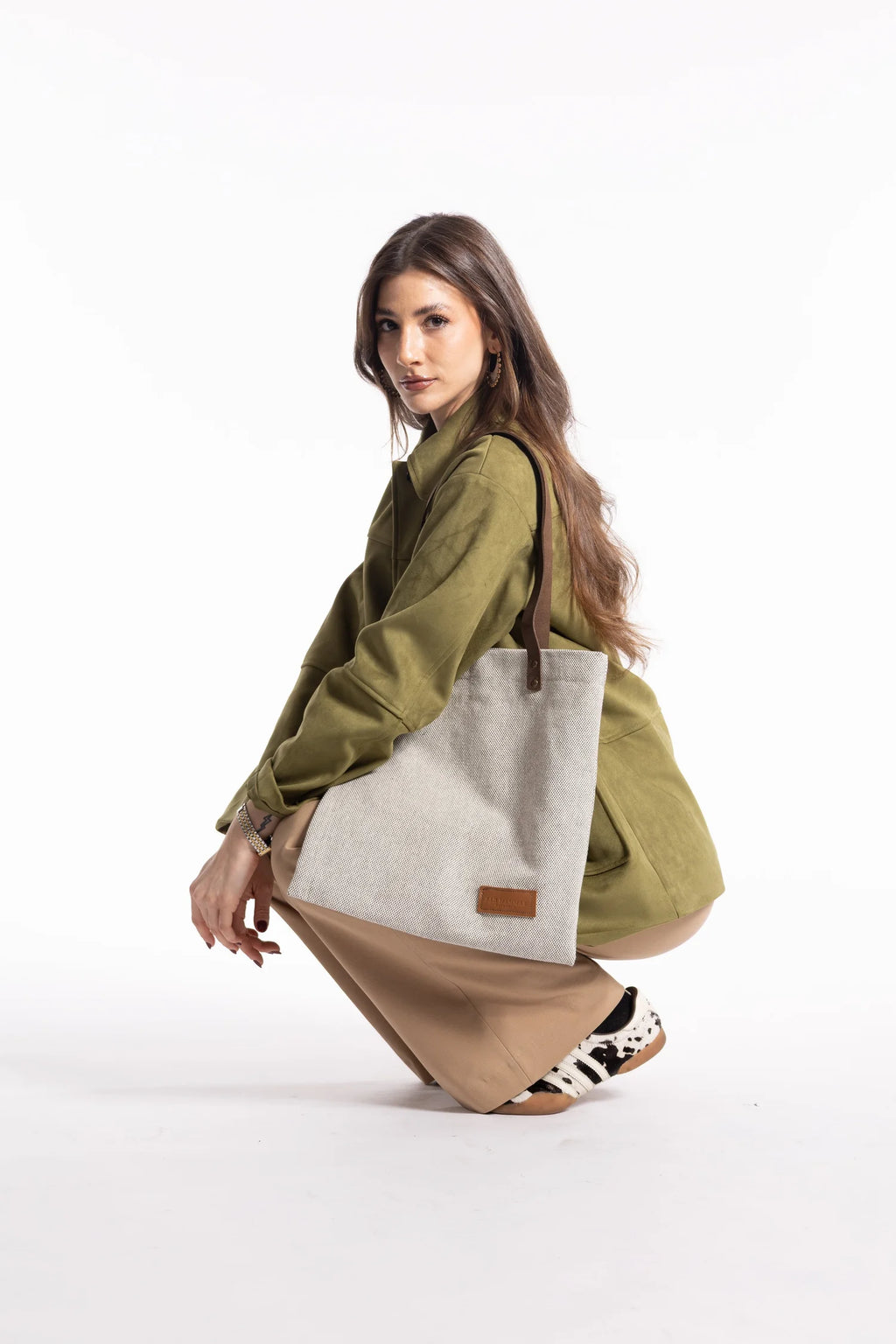 Bolso Daniela JASPEADO GRIS