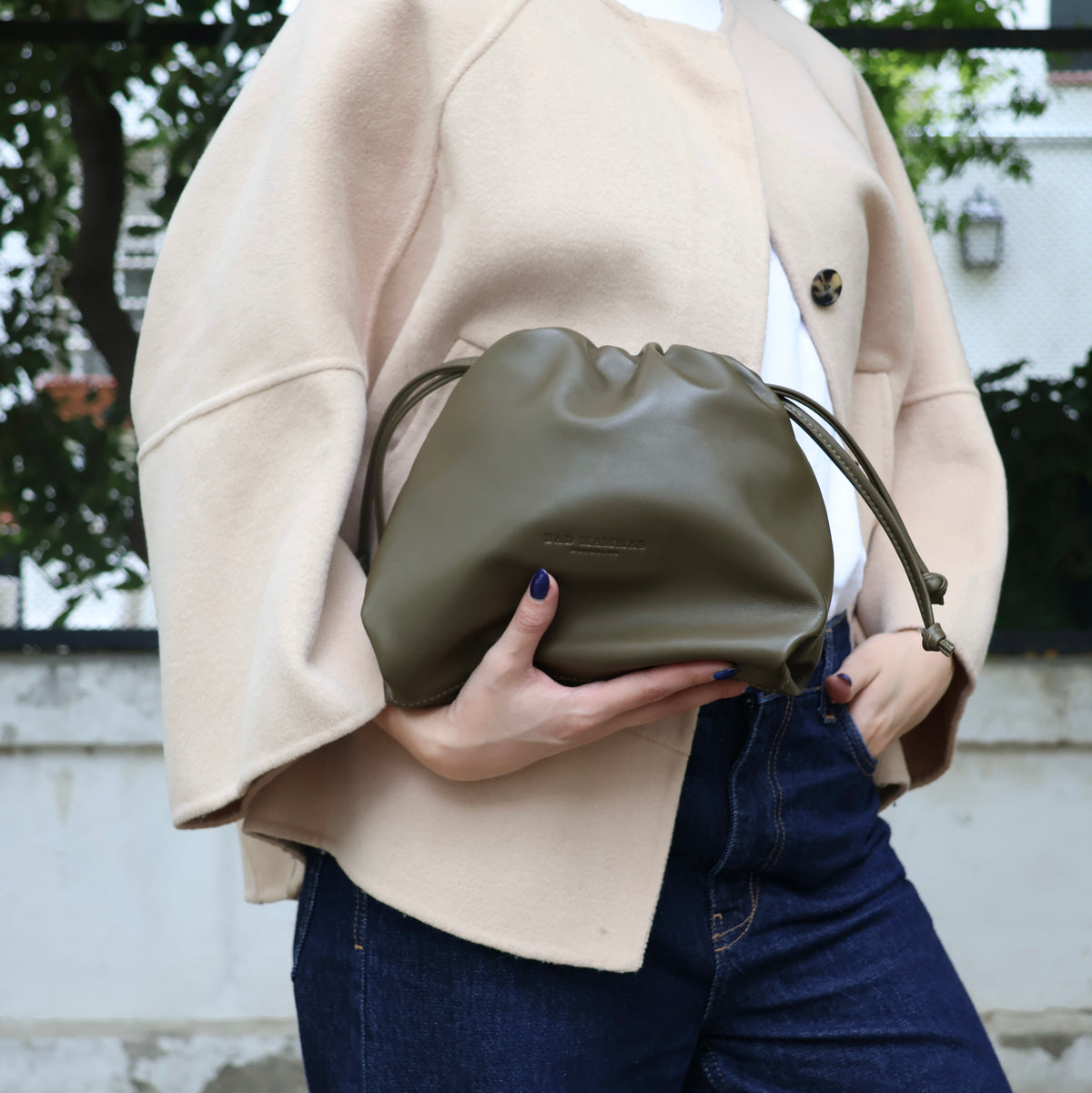 Pouch Pia Verde Gabardina