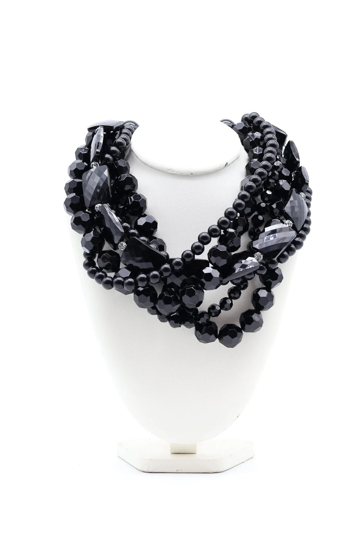 Collar Negro Vueltas